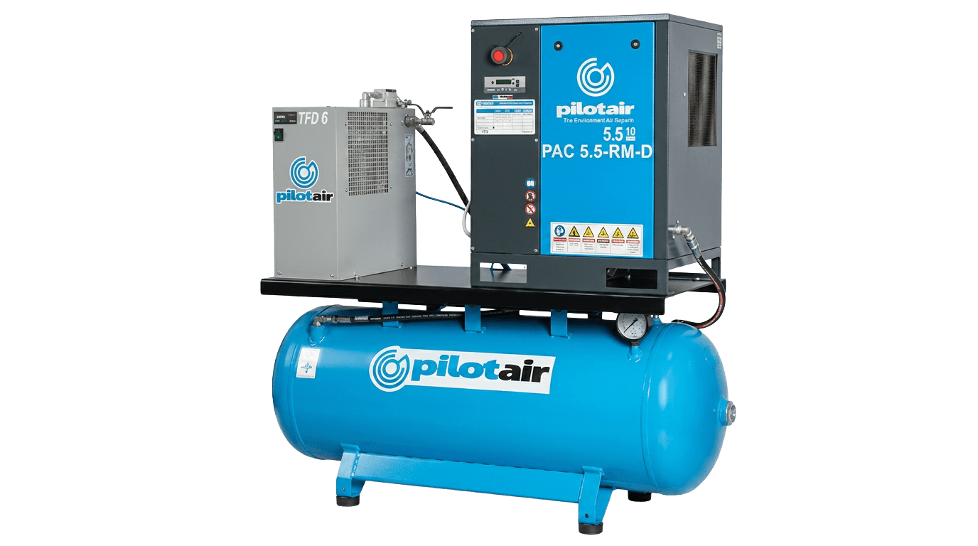 Pilot Air PAC Series Rotary Screw Air Compressors 4kW–75kW